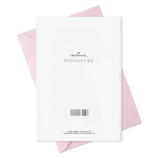 Graduation Card 3D Cutout Pink Floral Gold Foil, Beaded Hallmark Card NEW