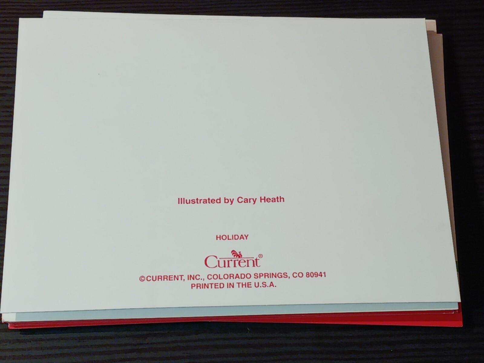 CURRENT Vintage Thank You Cards & Envelopes 12 pack Red & Green Blank Inside NEW