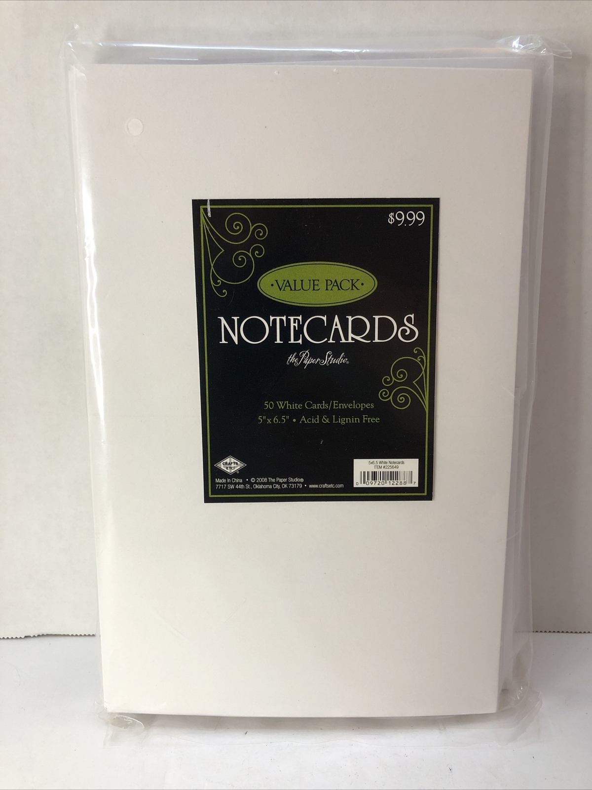 Blank Notecards And Envelopes 50 White 5”x6.5” By Paper Studio New Sealed