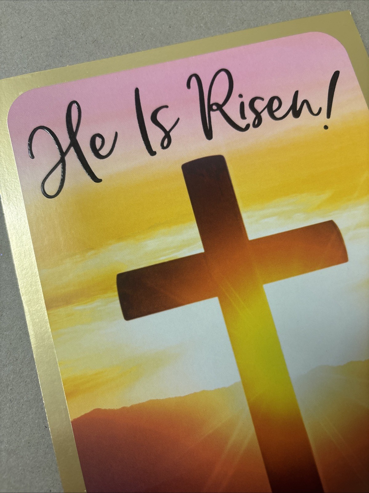 Easter He Is Risen God’s Marvelous Gift Religious 5.5”x8” Greeting Card