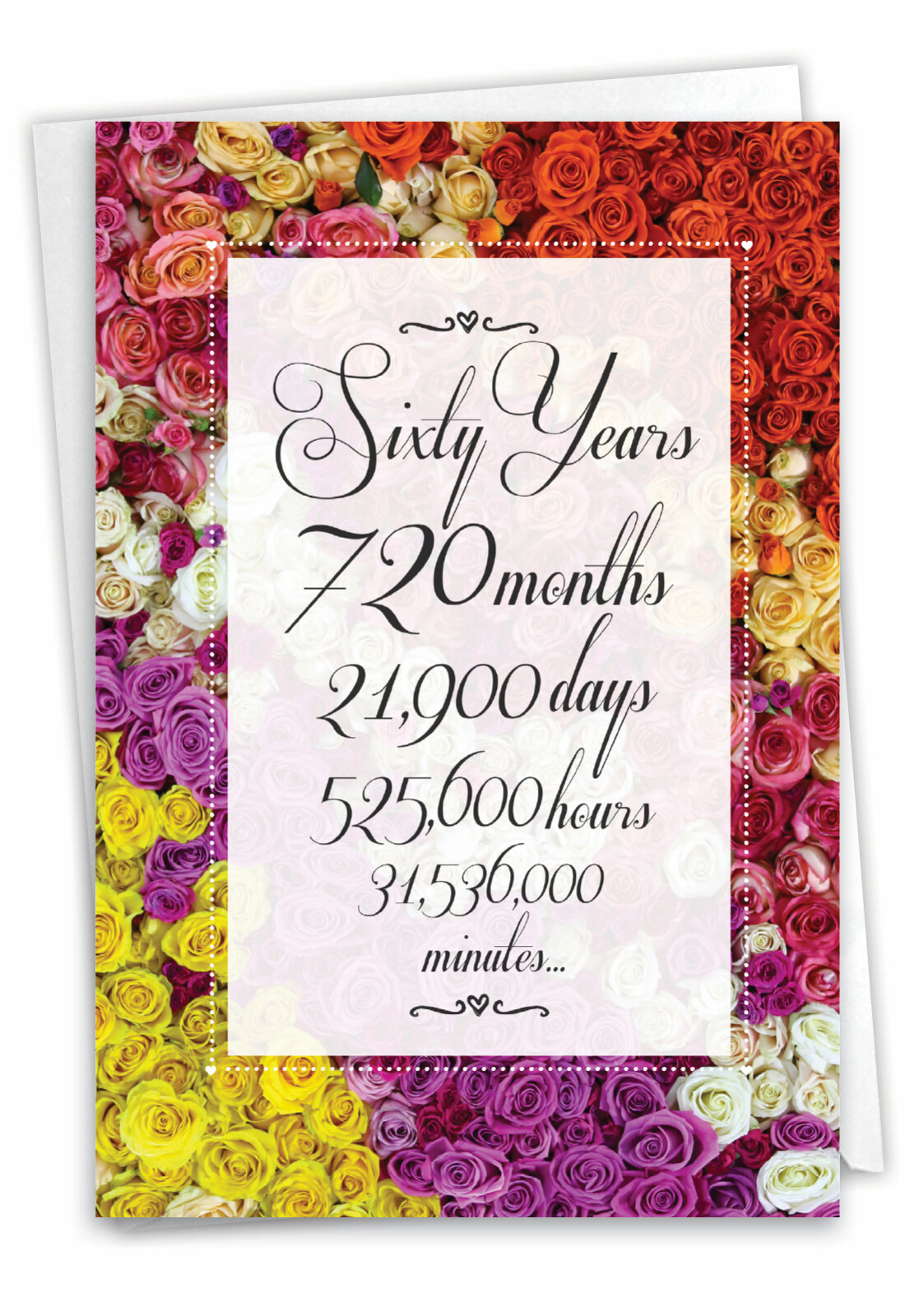 1 Milestone Anniversary Card – Time Count MIlestones 60 – C9093MAG