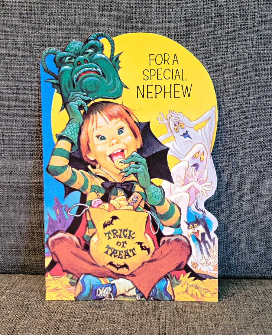 Vintage 1979 Pete Hawley Halloween Card American Greetings UNUSED No Writing