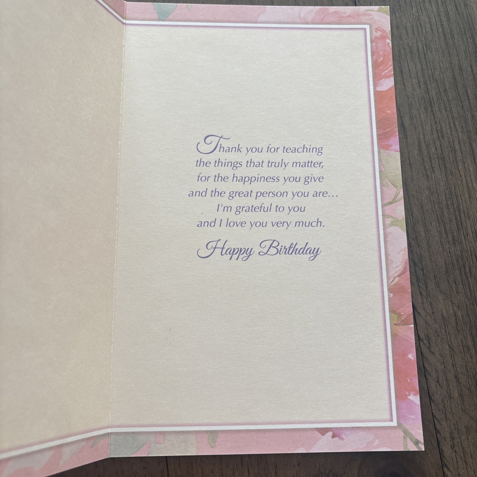 Birthday Mother With Love Grateful Caring 5’x7.75″ Stockwell Greeting Card