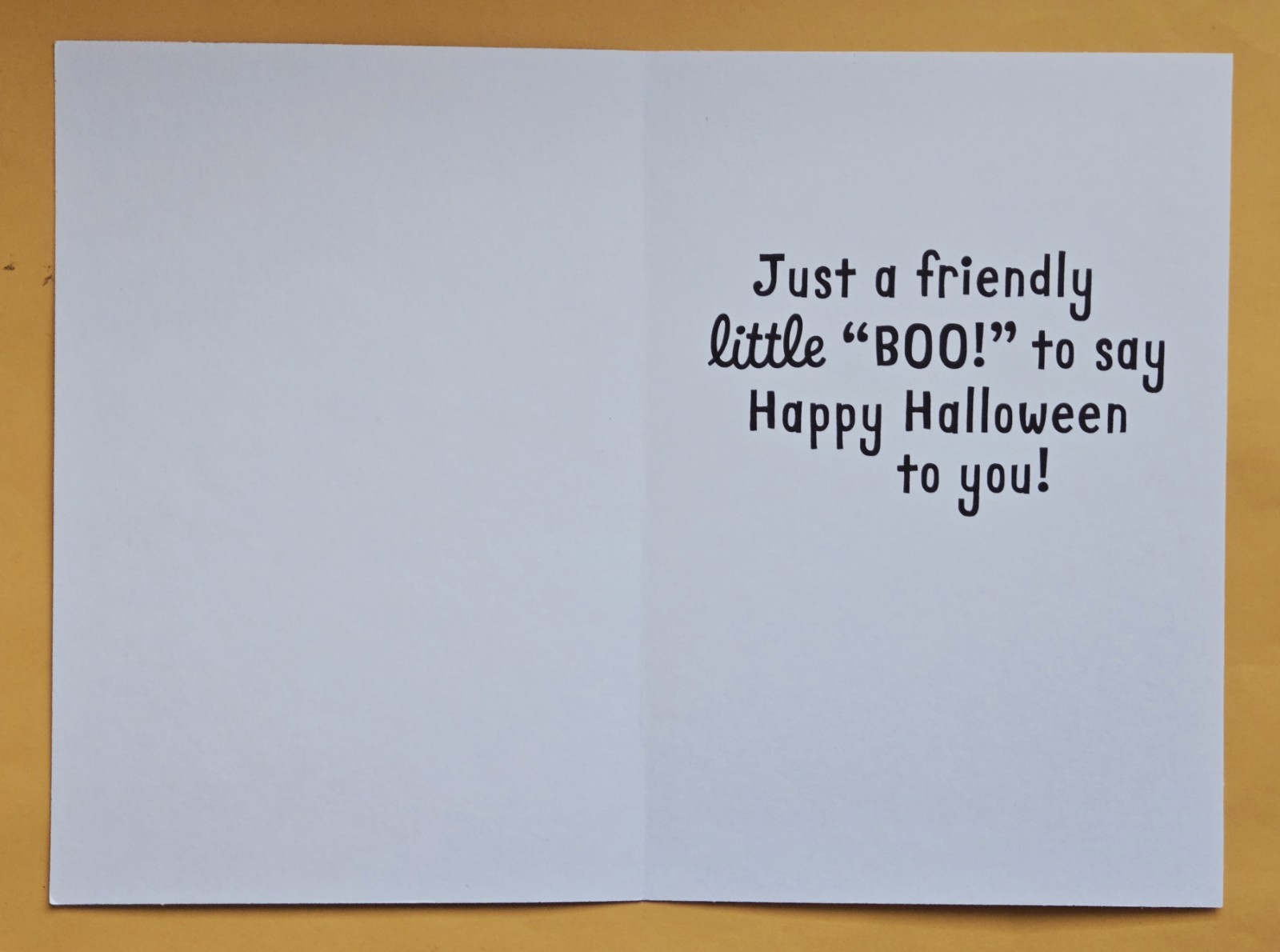 Happy Halloween Greeting Card (+ Envelope 4×6″).