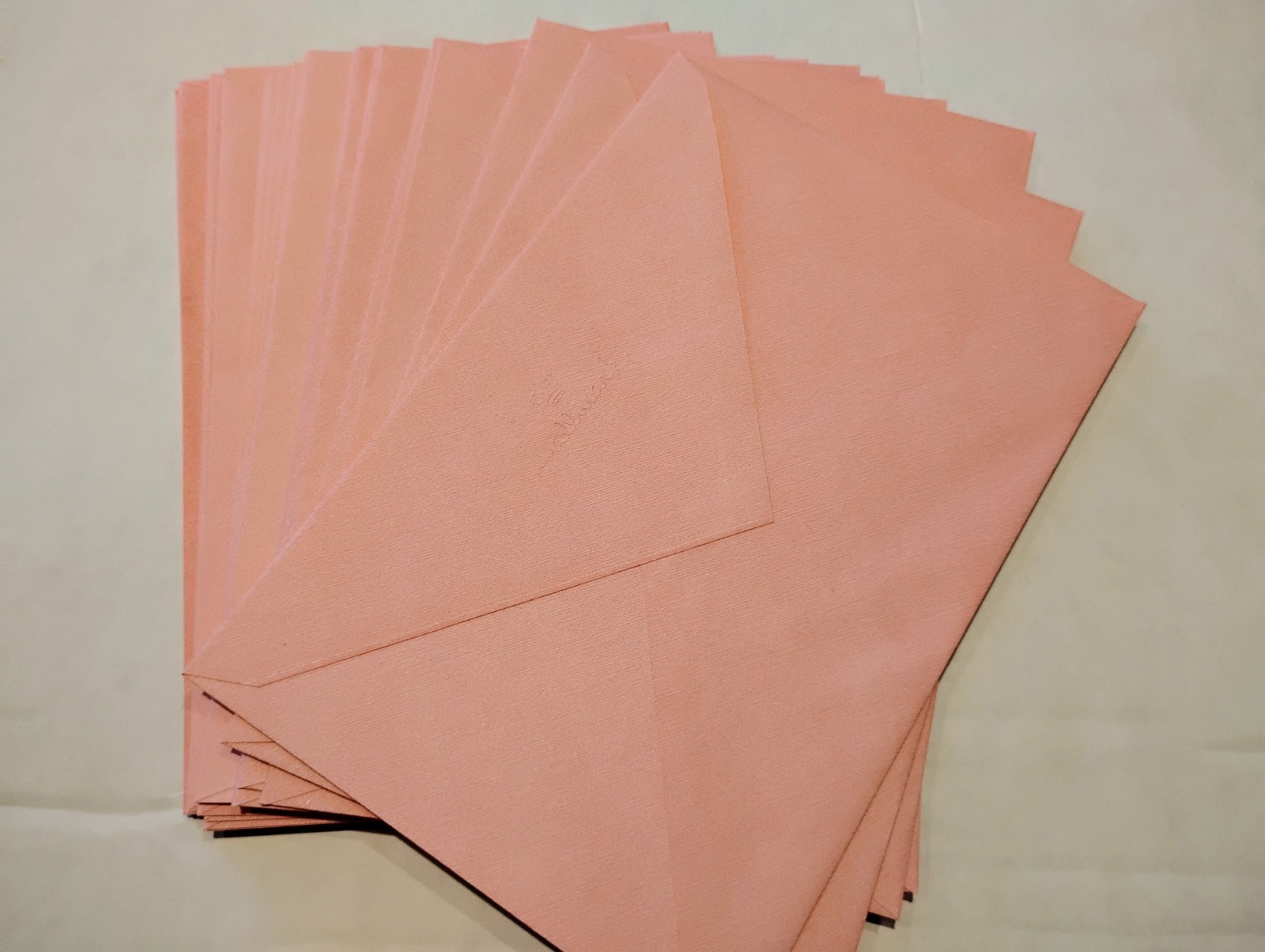 25 Hallmark Greeting Card Pink ENVELOPES Large 5-3/4 xX 8-1/4 USA