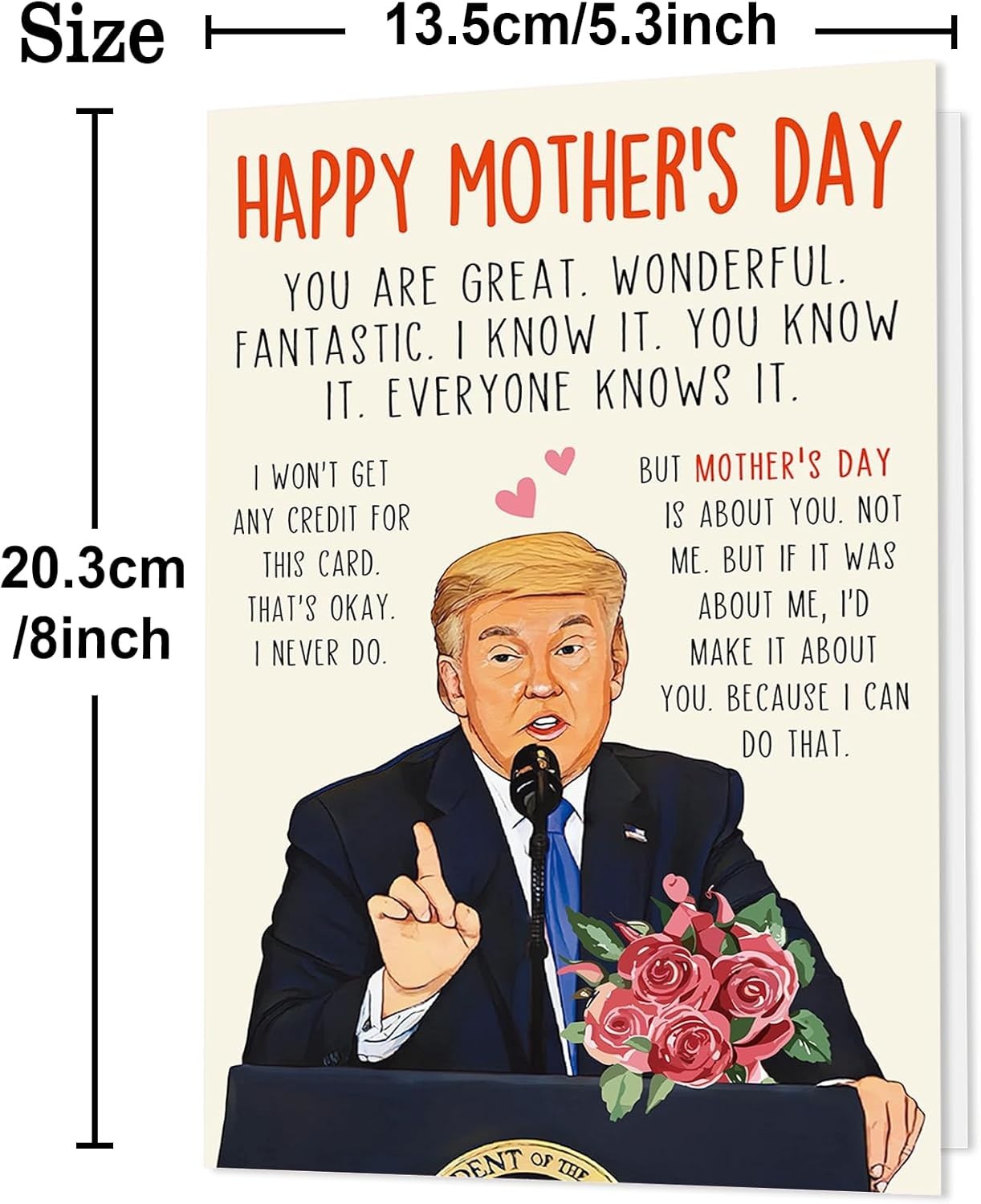 Funny Mothers Day Card Gift for Mom Wife from Daughter Son Husband