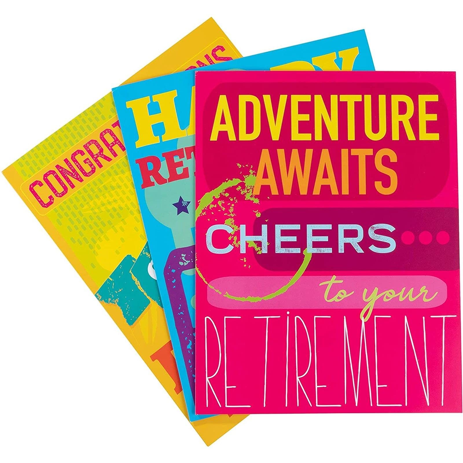 ChicChicCheck Retirement Farewell Cards Jumbo Oversized 8.5 x 11 In, 3 Pack with