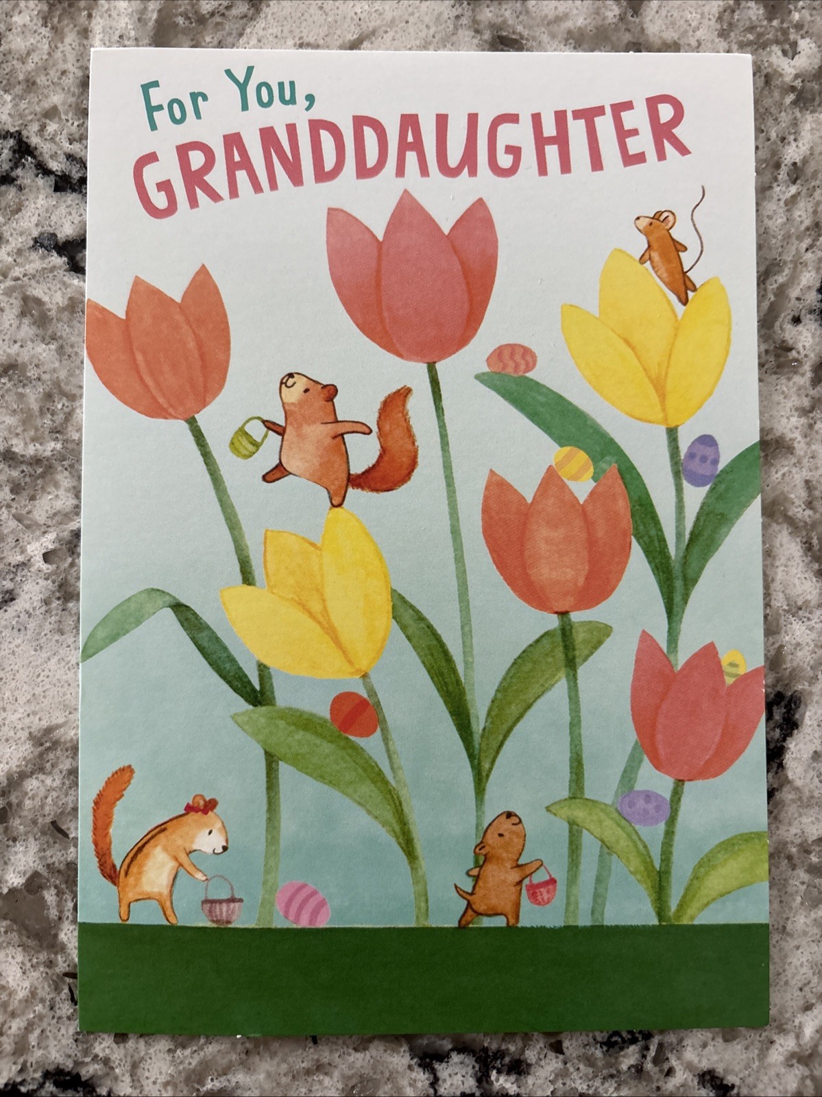 Easter 🐣 GRANDDAUGHTER Special Girl 5”x7” Hallmark Greeting Card
