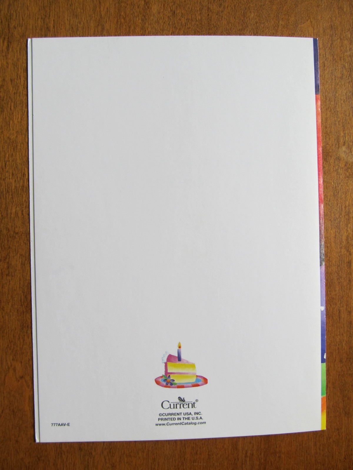 NOS Current Birthday Greeting Card, Env. & Seal – Big Slice of Birthday Cake