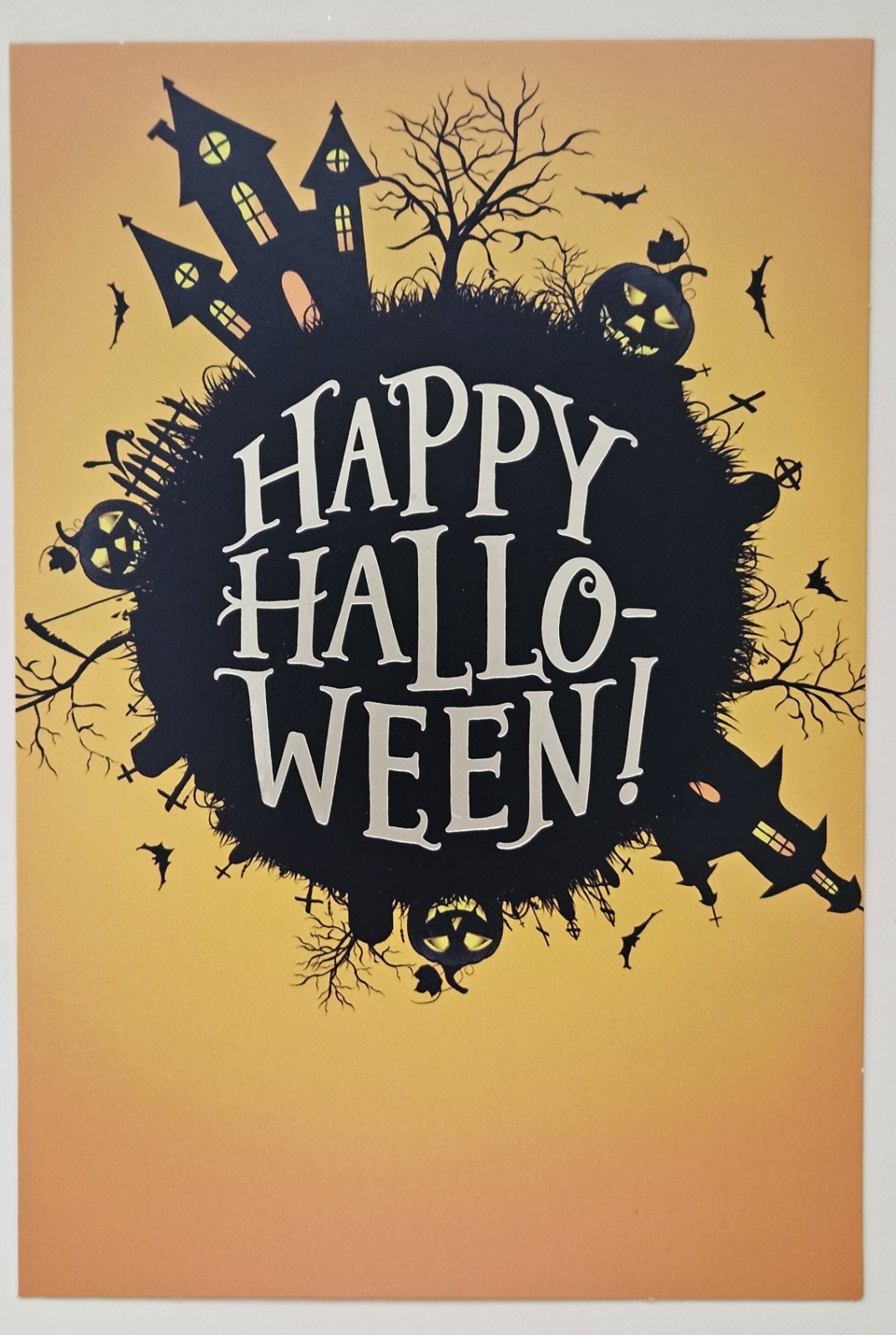 Happy Halloween / Hallmark Greeting Card (incl. Envelope 4×6″)