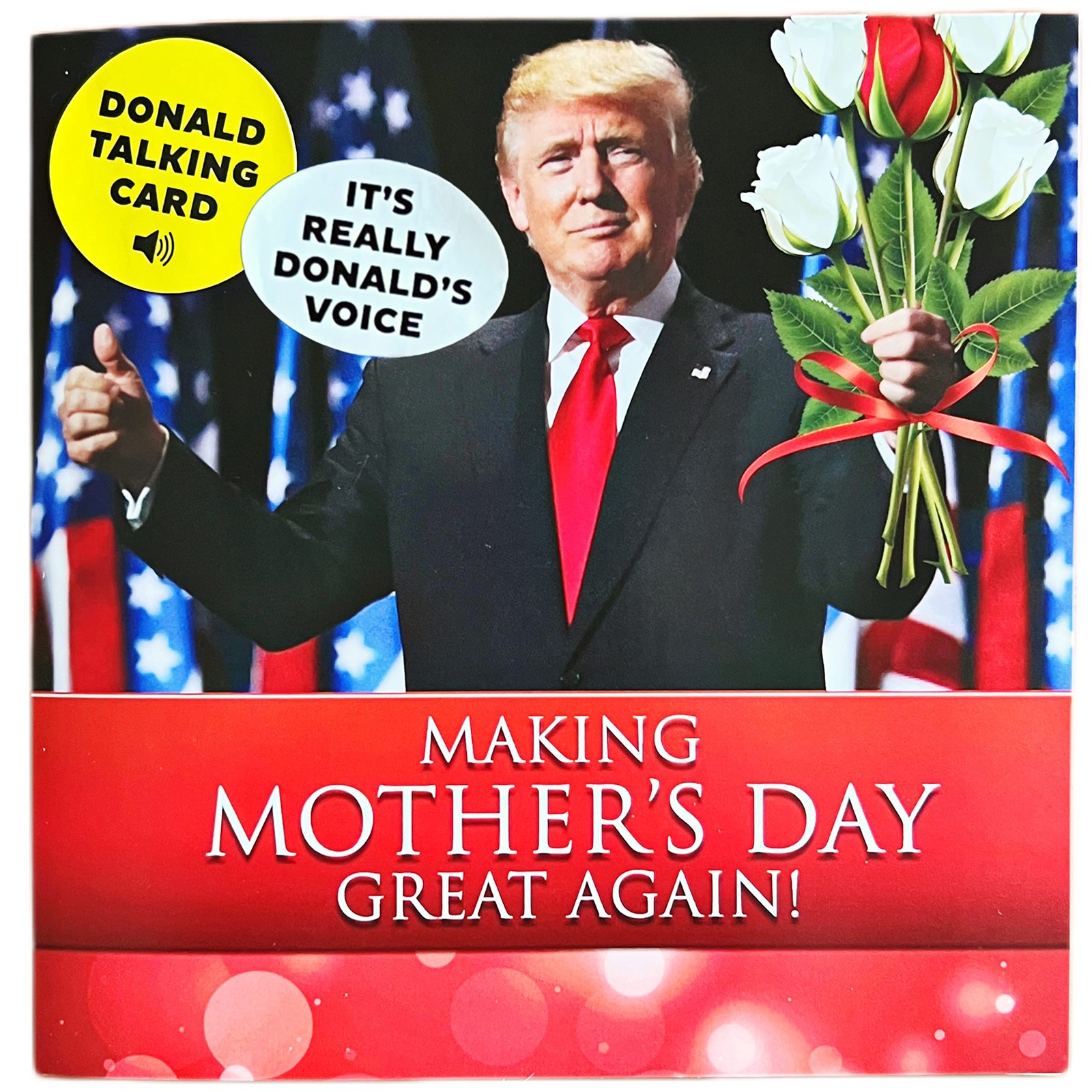 Talking Trump Mothers Day Card – Authentic Voice Recording, Holiday Greeting