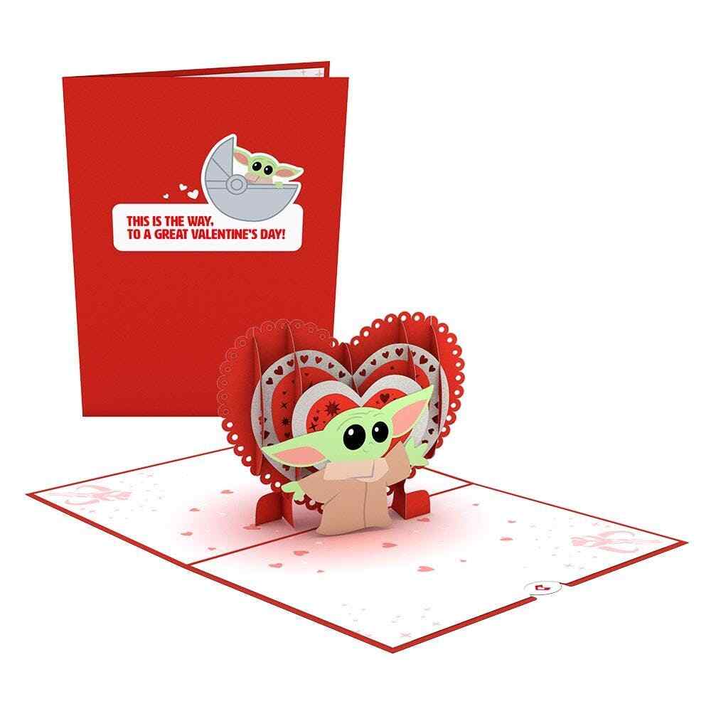 Lovepop Disney’s Star Wars The Mandalorian Valentine’s Way, 5″ x 7″ Pop-Up Card