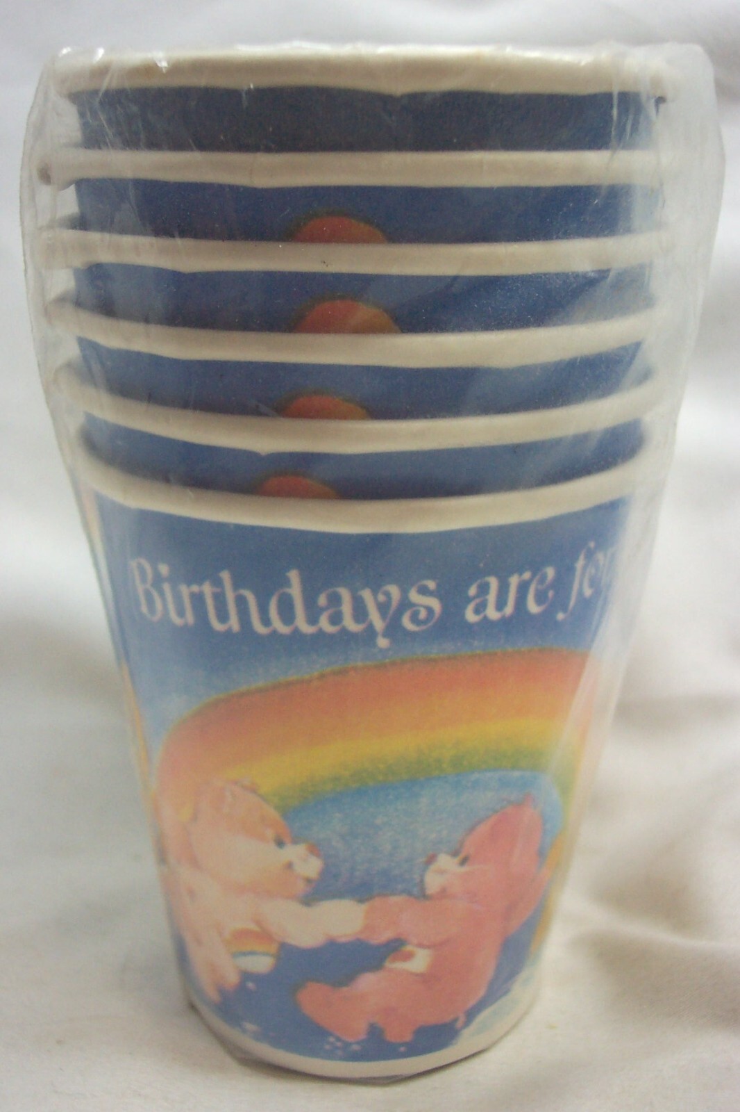 VINTAGE 1980’s The Care Bears Pack of 6 9oz. Birthday Party PAPER CUPS NEW