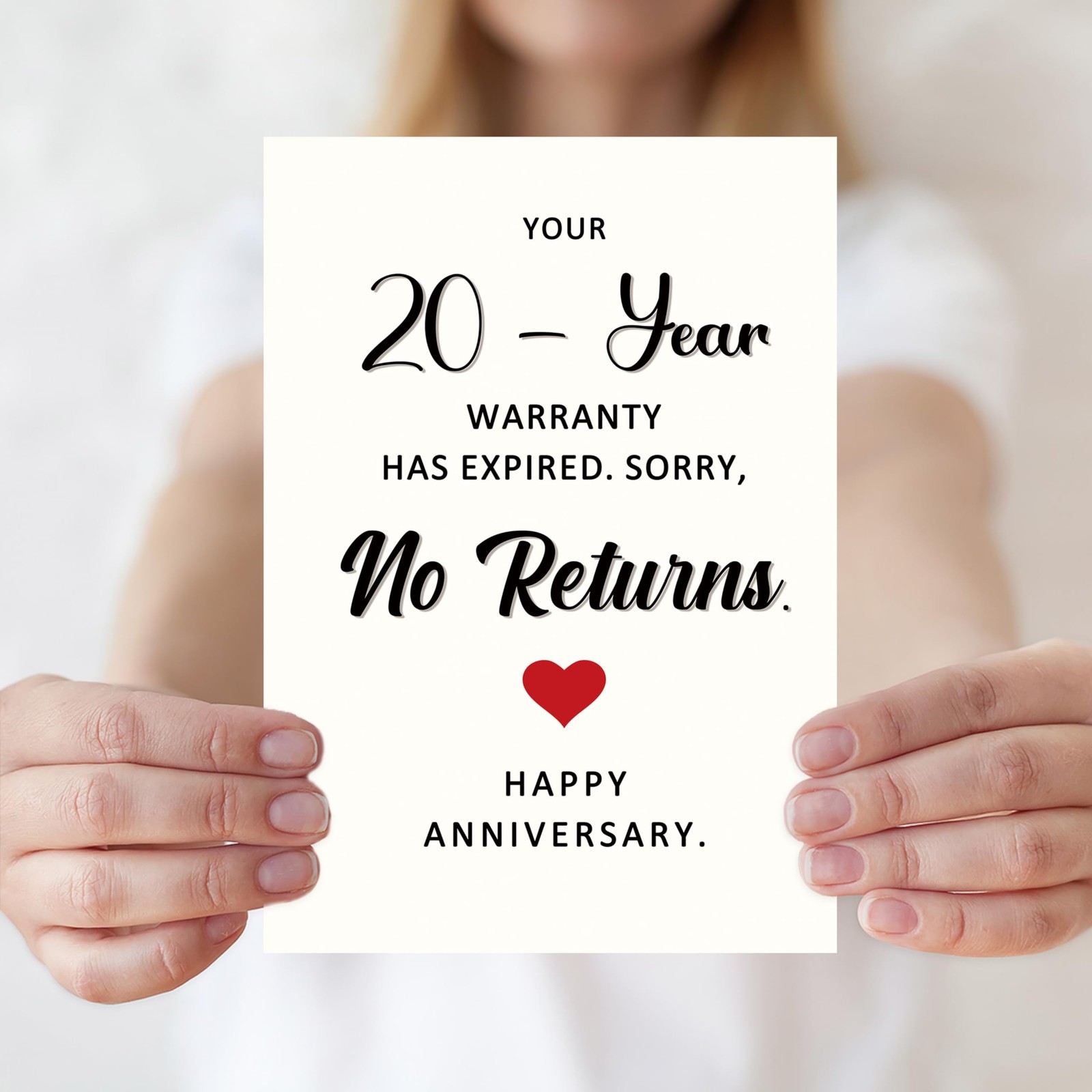 Funny 20th Anniversary Card,20 Year Wedding Anniversary Card Gifts for Husban…