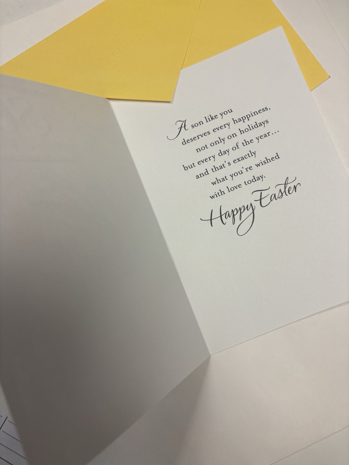Happy Easter 🐣 SON You Are A Good Man 5”x7” Hallmark Greeting Card