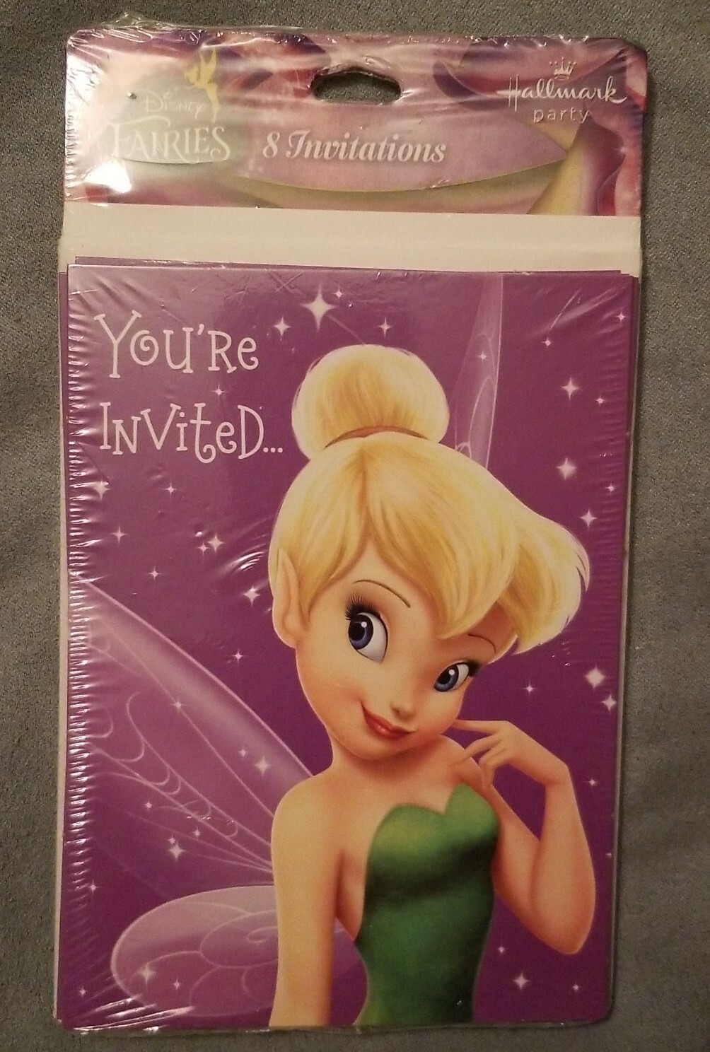 NEW Tinkerbell Disney Fairies Fairy Party Invitations Cards Birthday Pixie 1 PC