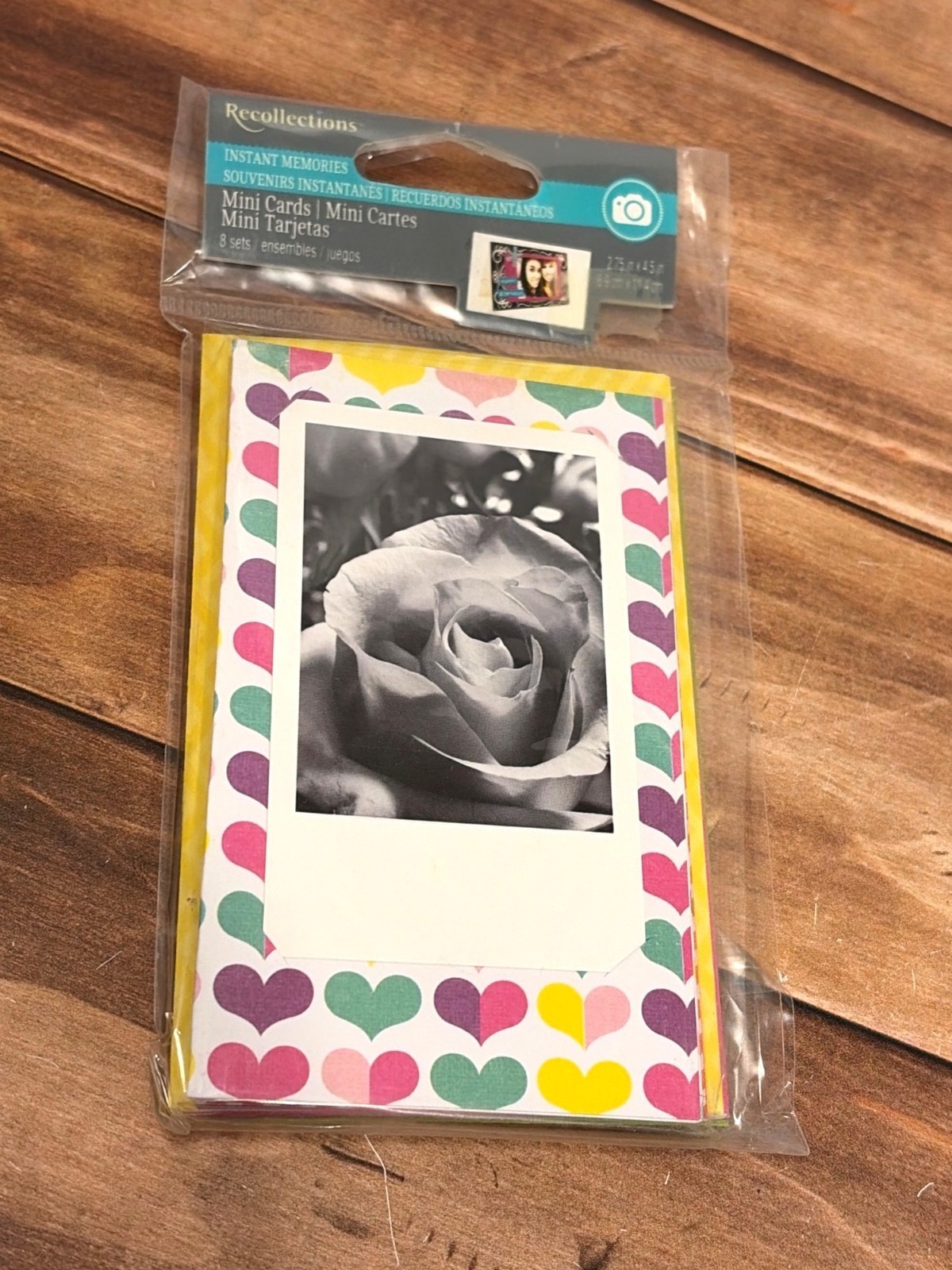 Recollections 339208 MULTI COLOR Mini Photo Cards WITH ENVELOPES