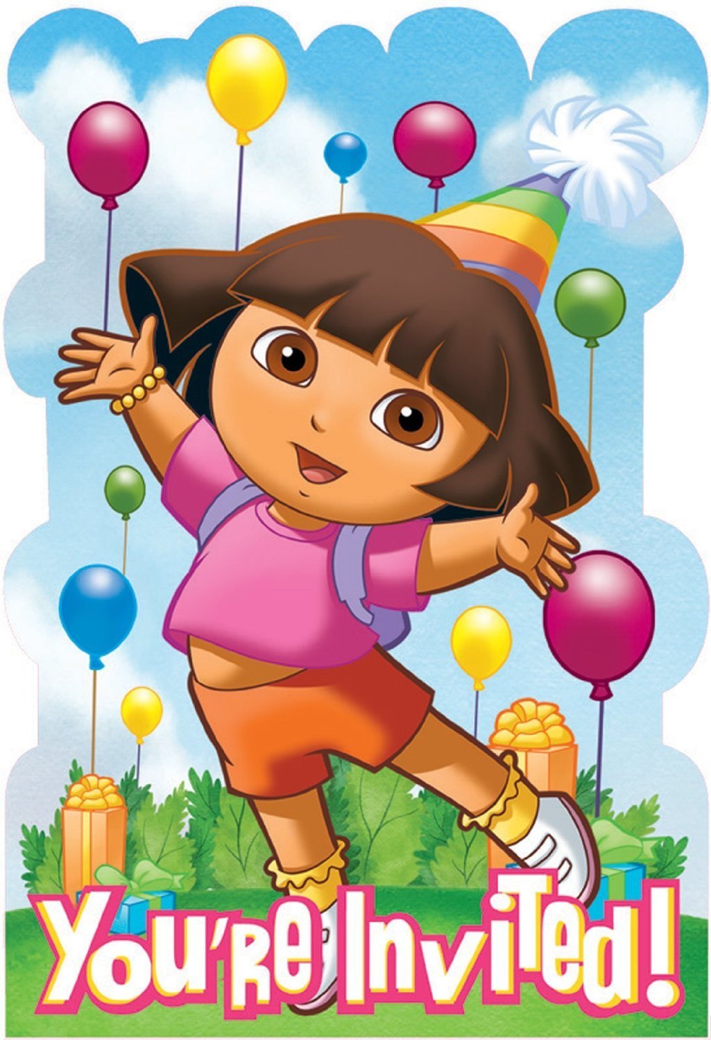 Dora the explorer birthday party invites children’s invitations