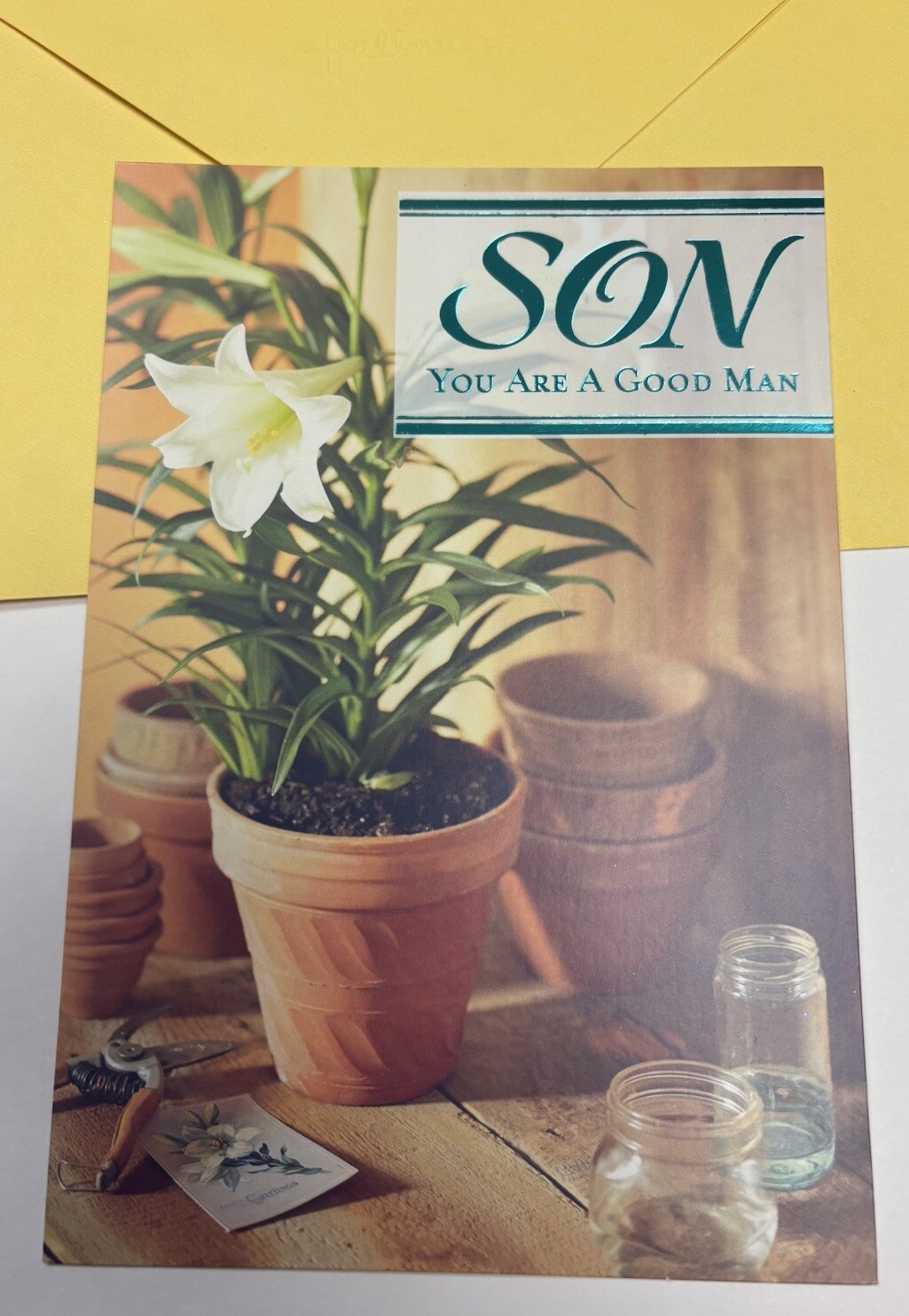 Happy Easter 🐣 SON You Are A Good Man 5”x7” Hallmark Greeting Card