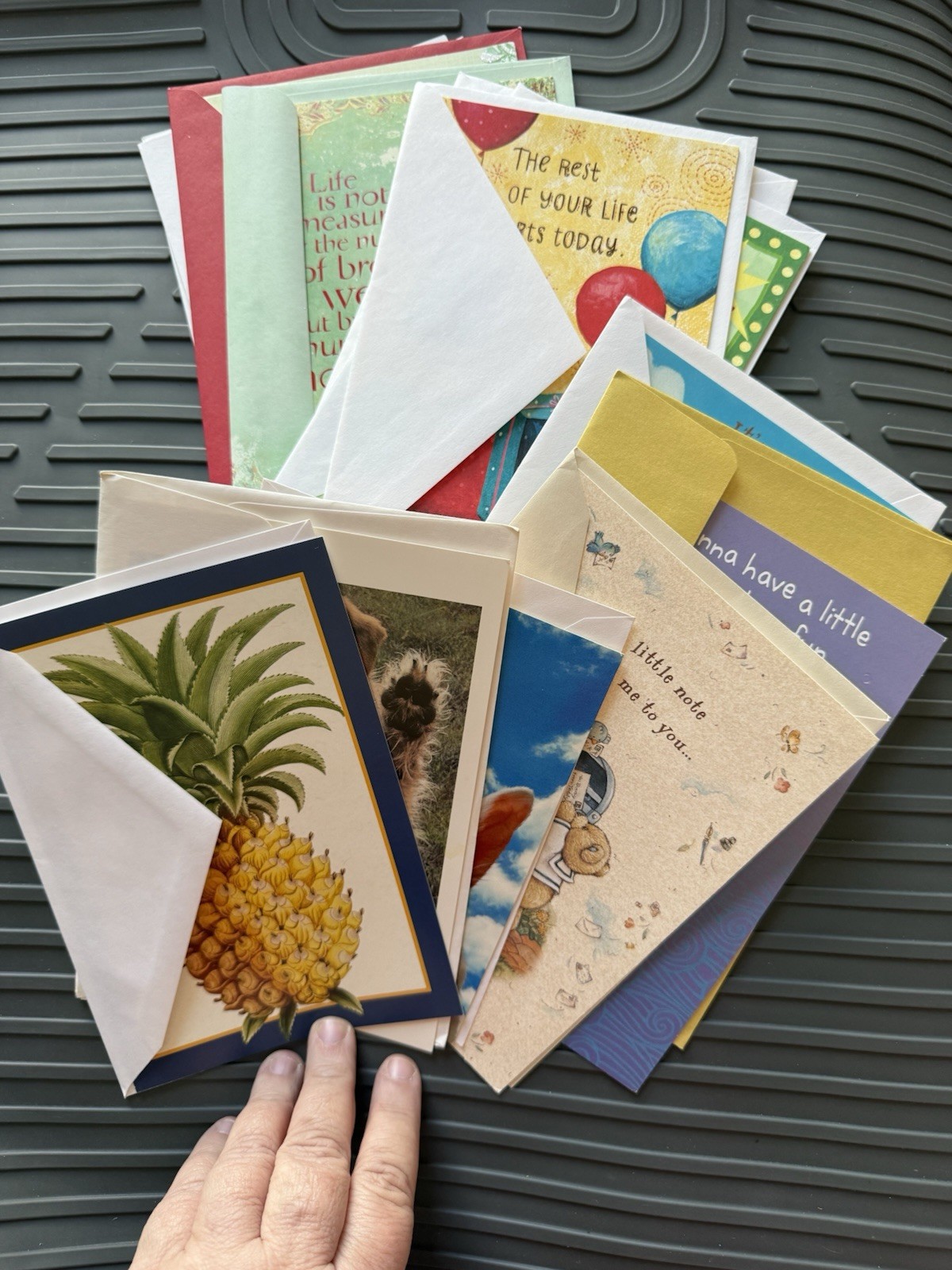 Grab Bag Lot 12 Greeting Cards w/ Envelopes Assorted Occasions Mixed