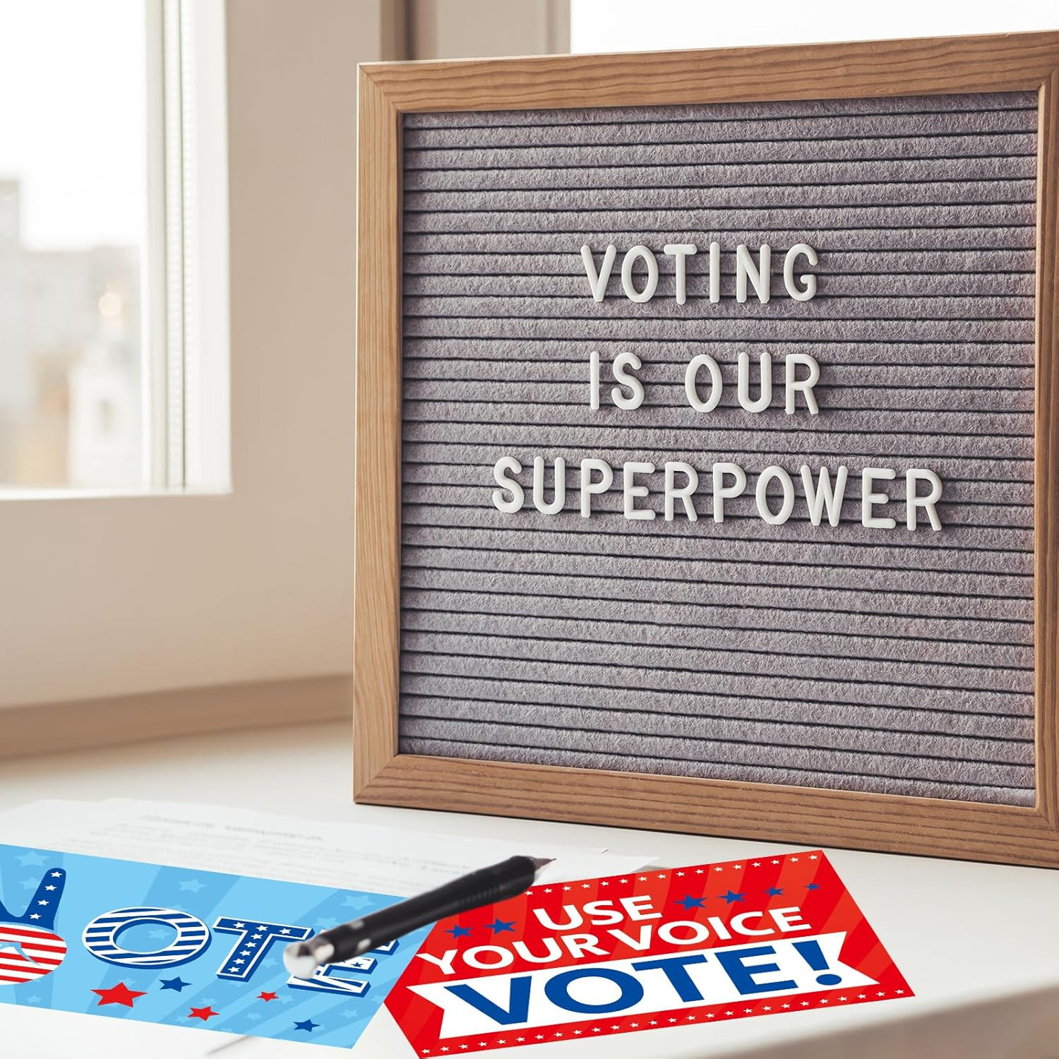 Voter Postcards Patriotic Red White and Blue Encouraging Voting Cards for Ele…