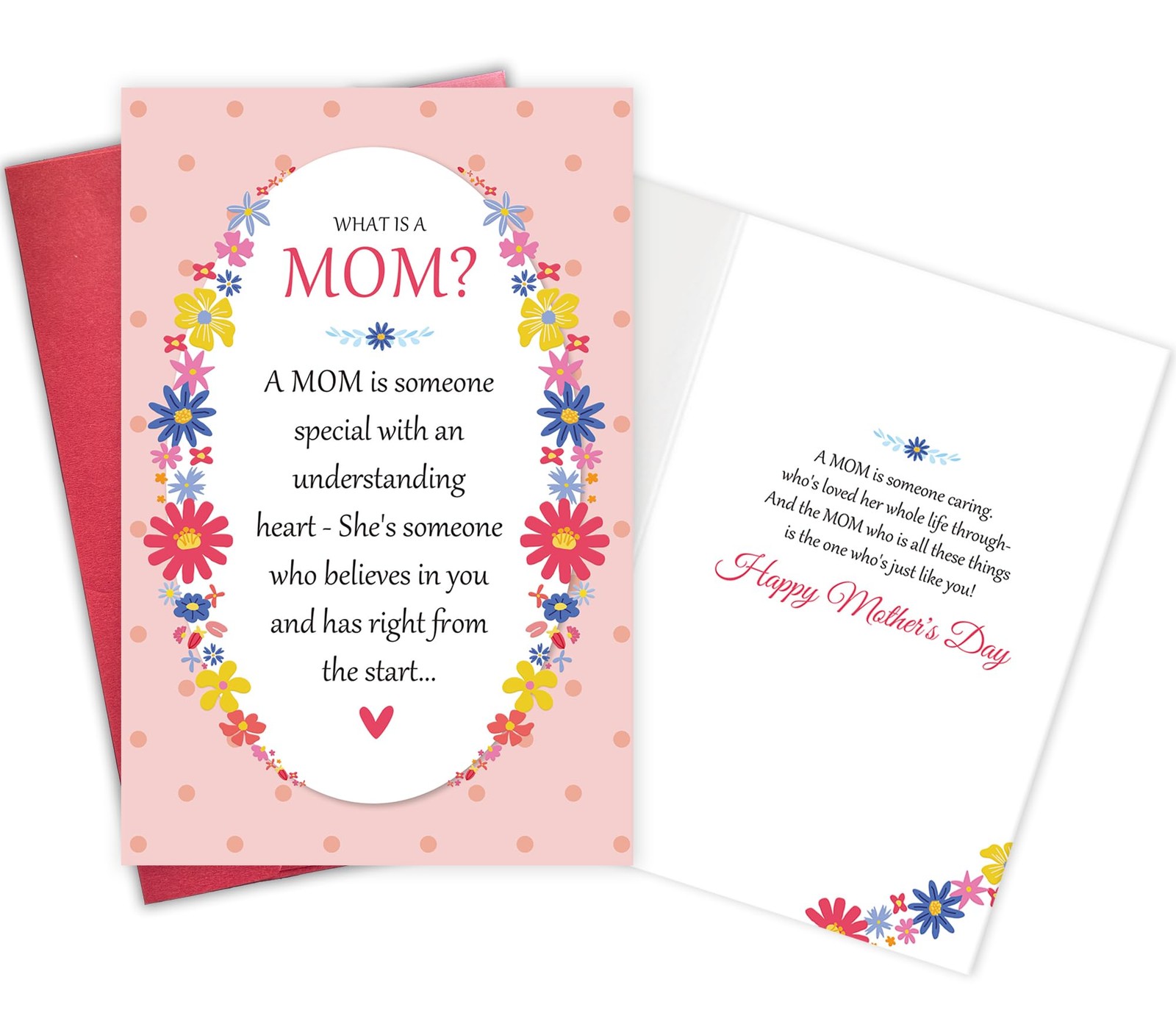 Heartfelt Mothers Day Card for Mom, Thoughtful Mother’s Day Gift from Daughter..