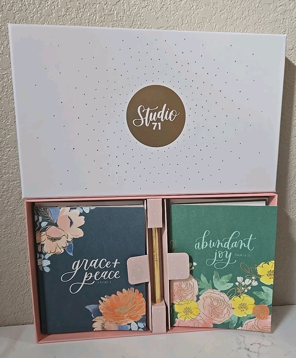 New Mary & Martha Studio 71 Note Card Stationary Set w Pen – 10 Biblical Cards