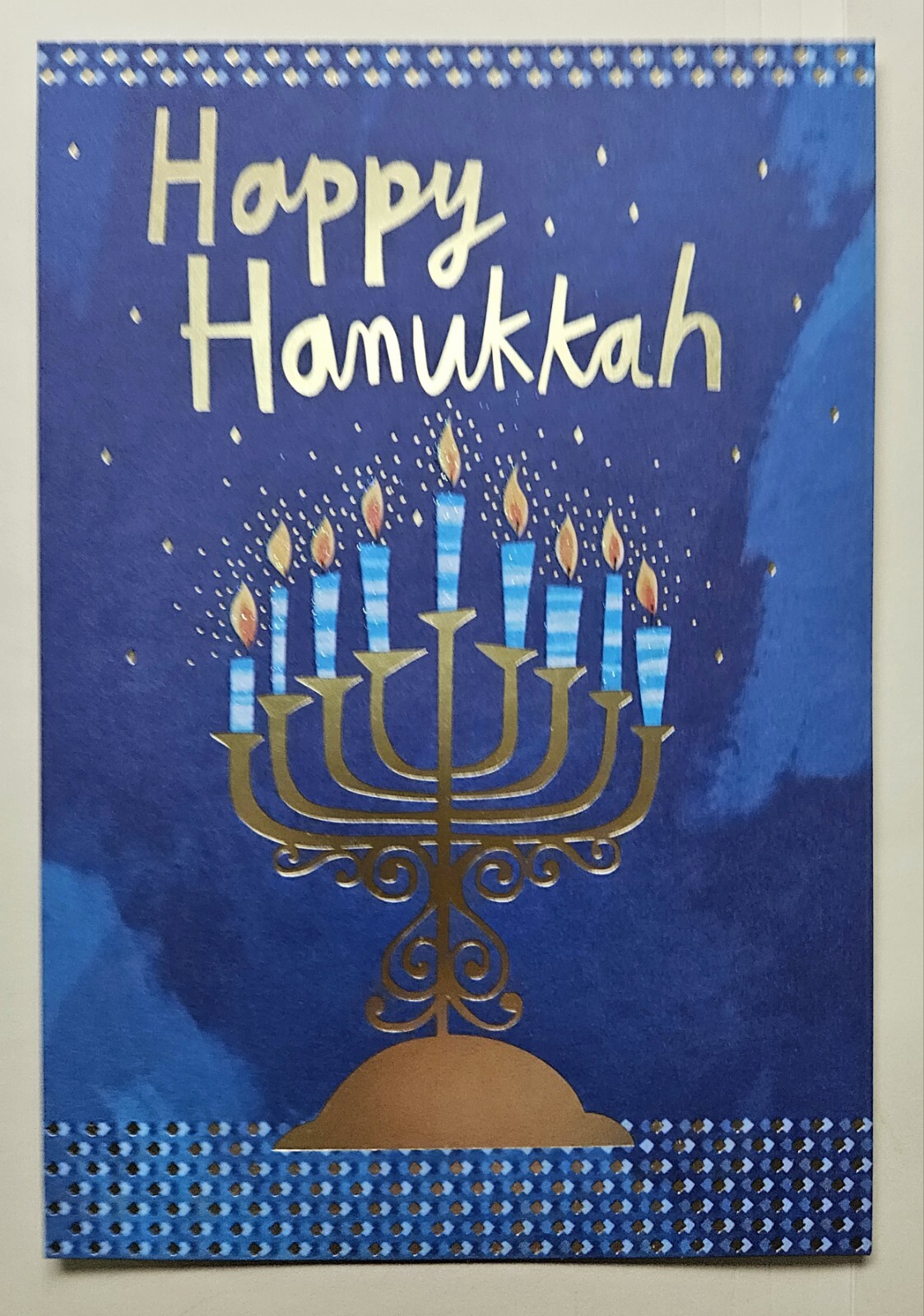 Happy Hannukah / Greeting Card Large Format (incl. Envelope 8×5,5″)