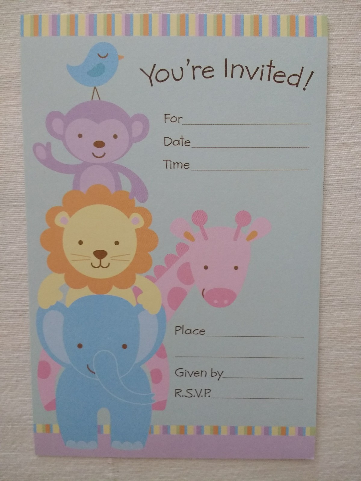 60 COUNT (3 PAKS) – BABY SHOWER, FIRST BIRTHDAY, ETC BY AMERICAN GREETING