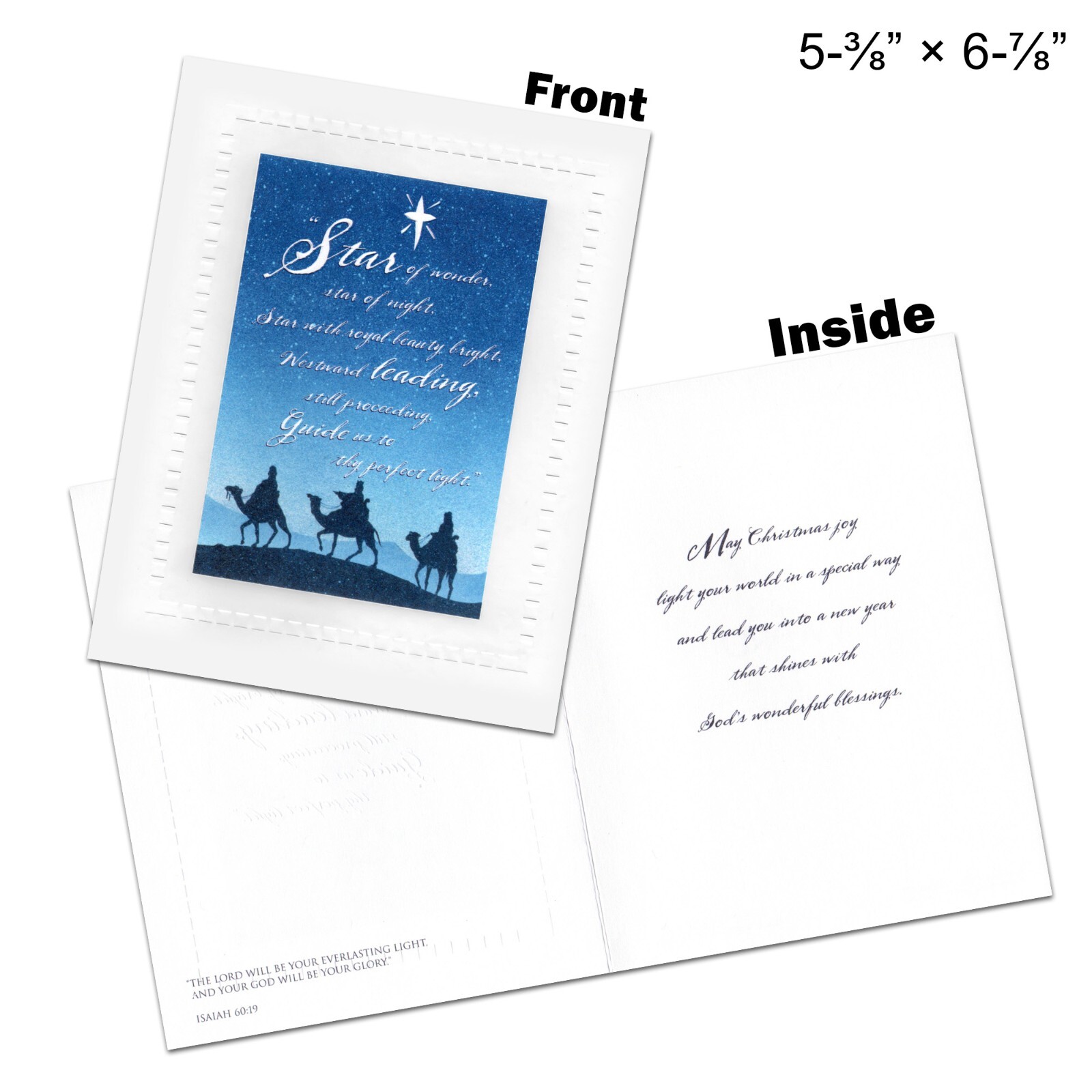 40-Count Box Set, AMERICAN GREETINGS Religious CHRISTMAS CARDS + ENVELOPES