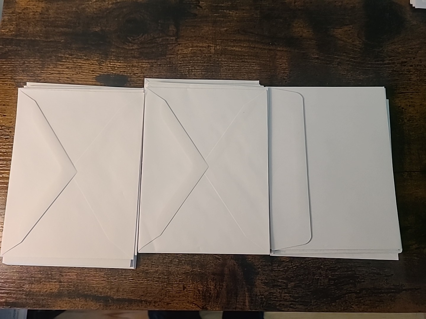 50 Card Envelopes White 6.5×4.75in