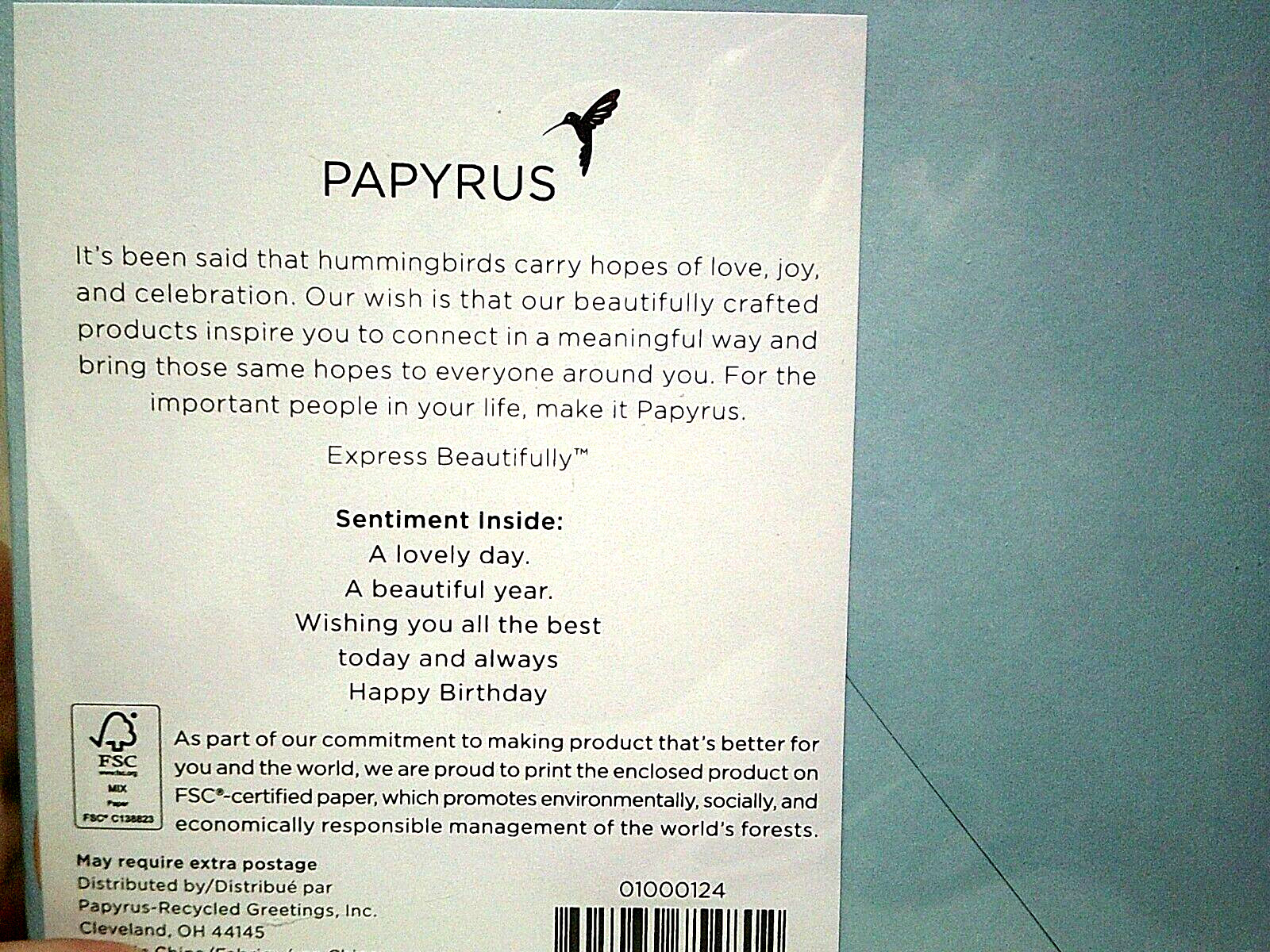 Papyrus Flower / Butterfly Birthday Card Embroidery Foil Floral Lot of 2 HTF