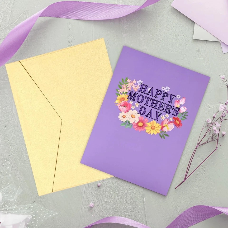 3D Mothers Day Card, Happy Mother’S Day Pop up Cards, Mother’S Day Card with Env