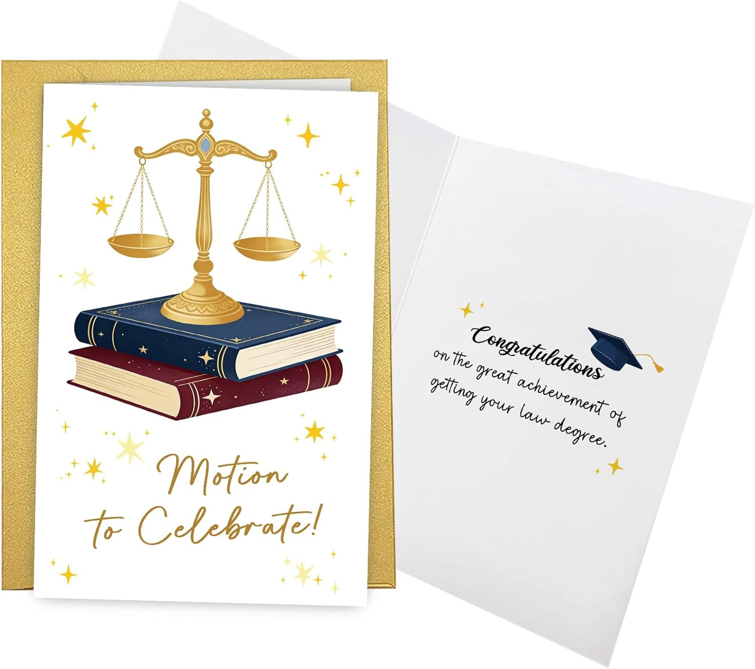 Law School Graduation Card, Congratulations Card for Law Degree Graduates, Funny