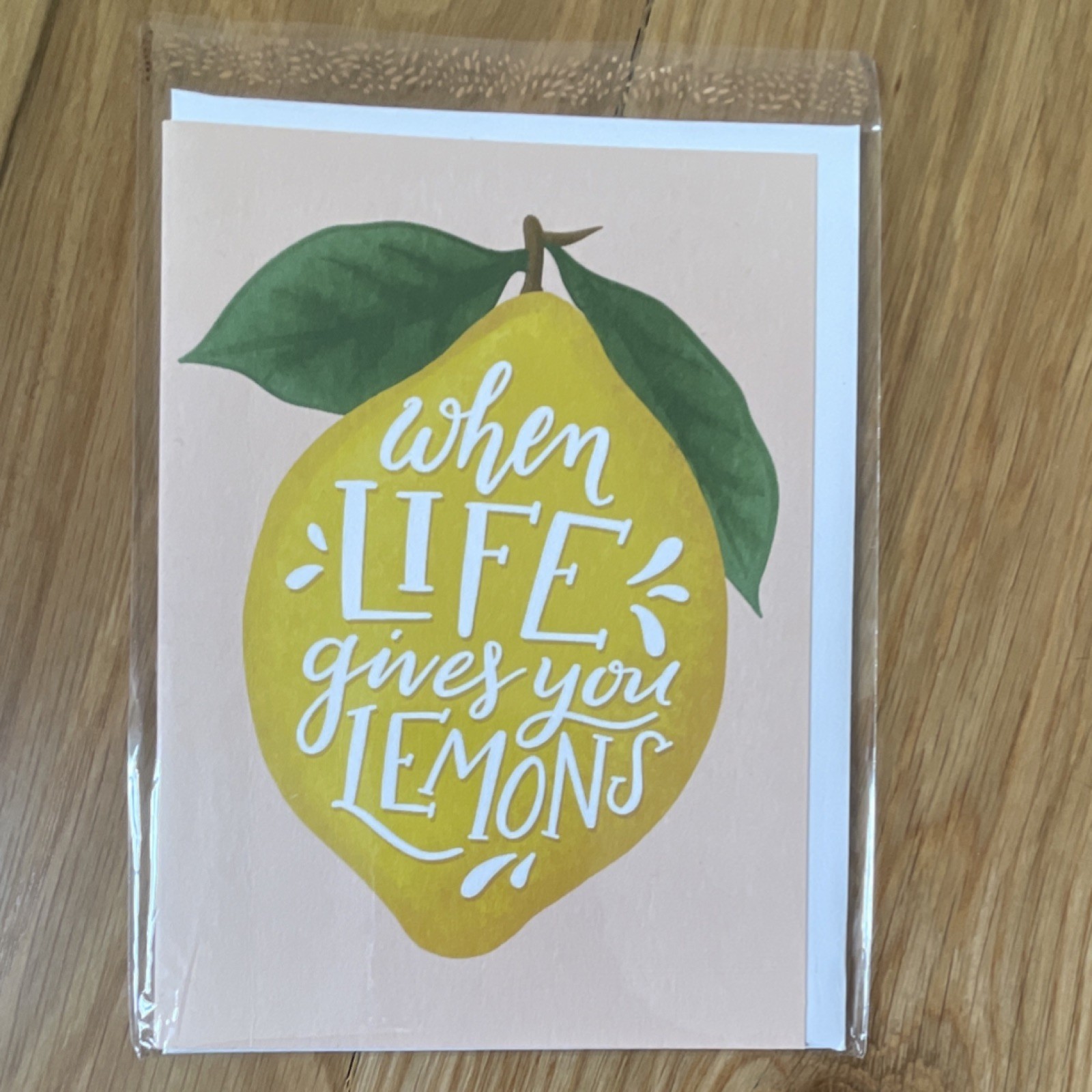 Minted Artist Designed Lemons Humor Folded Greeting Card Contemporary Style