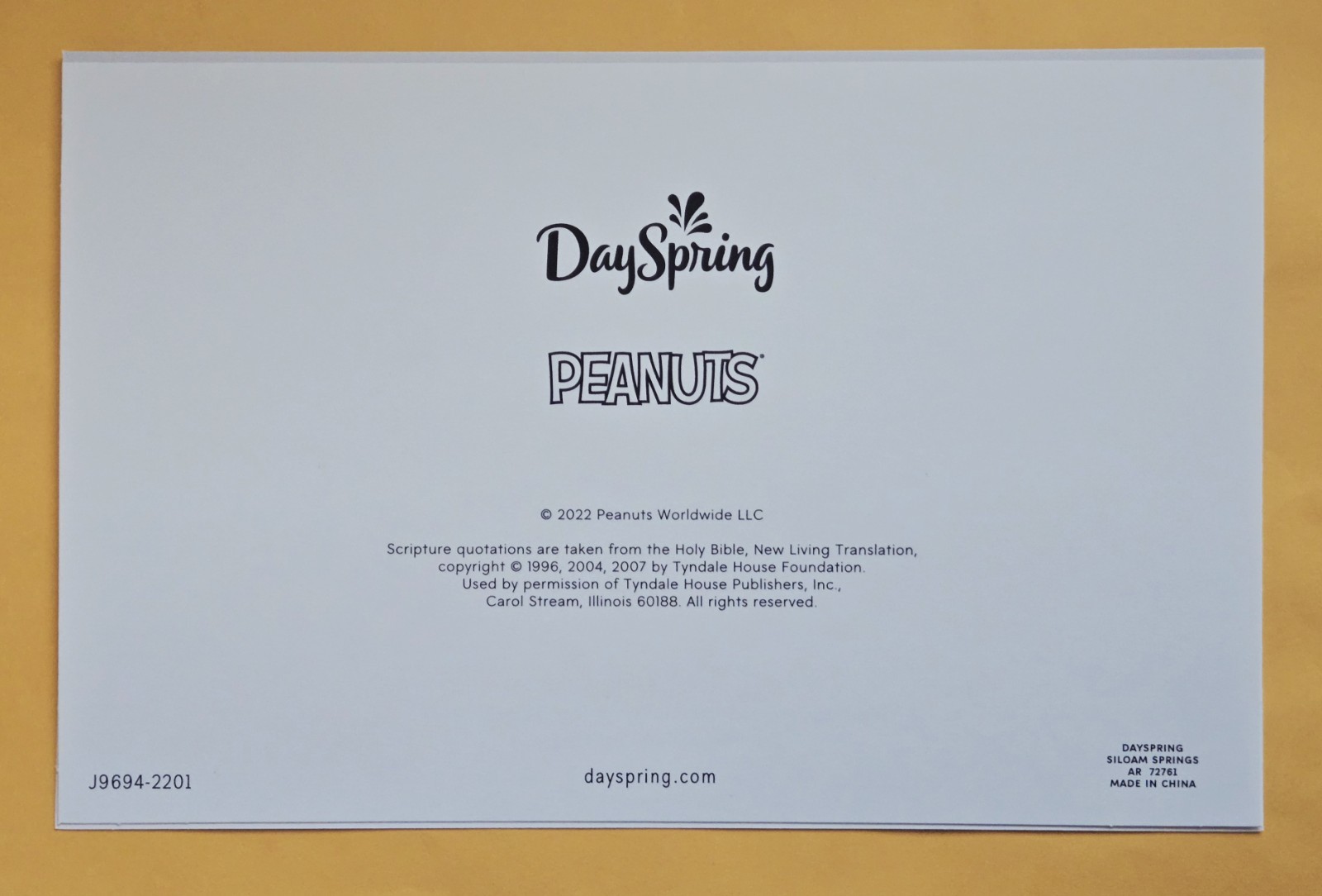 Peanuts “Snoopy & Friends” Merry Christmas Greeting Card (+Envelope 5×7.6″)