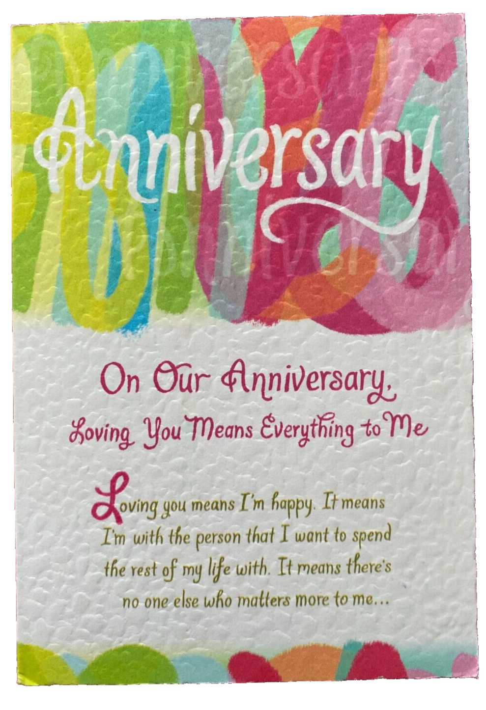 Marriage or a couples date our anniversary Blue Mountain Arts Greeting Card 527