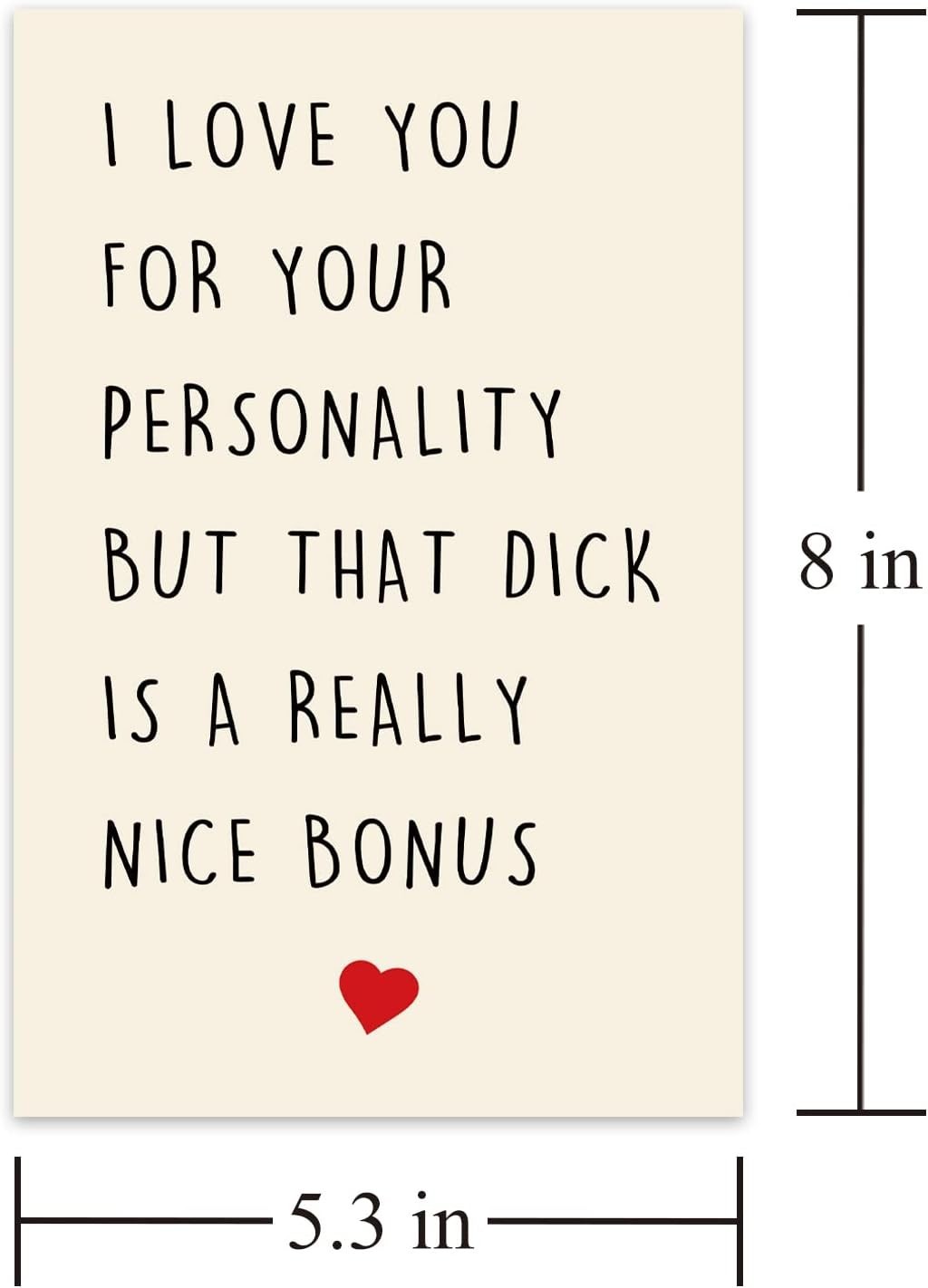 Special Anniversary Card, Funny Dirty Birthday Valentine’s Card for Husband B…