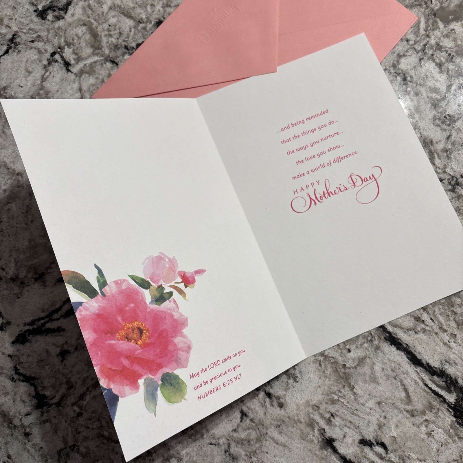 Mother’s Day – God Bless You Appreciated Loved 5.5”x 8” Religious Greeting Card