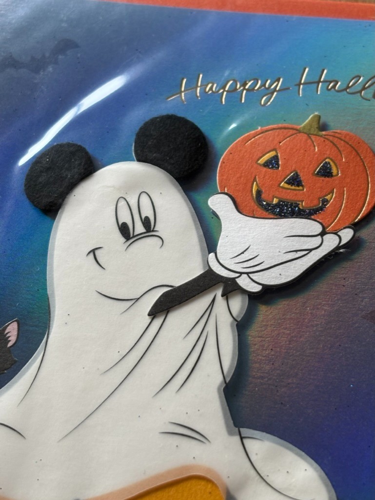 Papyrus Greeting Card Happy Halloween Hallows Eve Disney Mickey Mouse Ghost