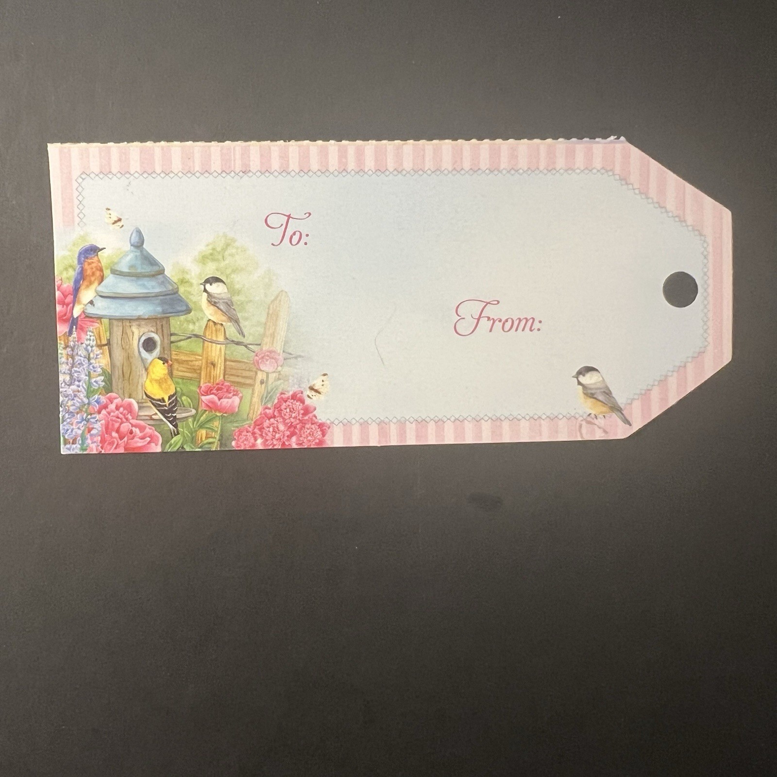 Chickadee EASTER Card Beautiful Full Color Interior! BOOKMARK/Env/Tag/Seal/Stamp