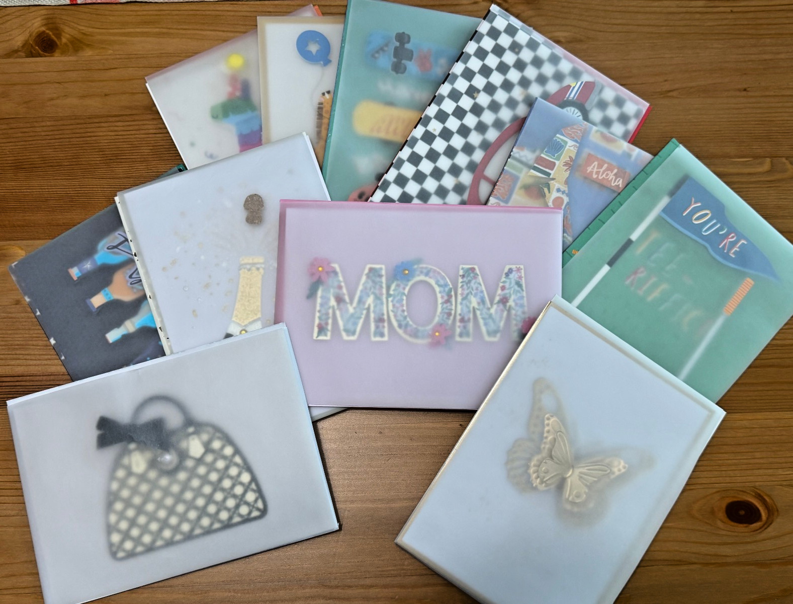 11 All Occasion Embellished Greeting Cards Lot Mother’s Day Father’s Children’s