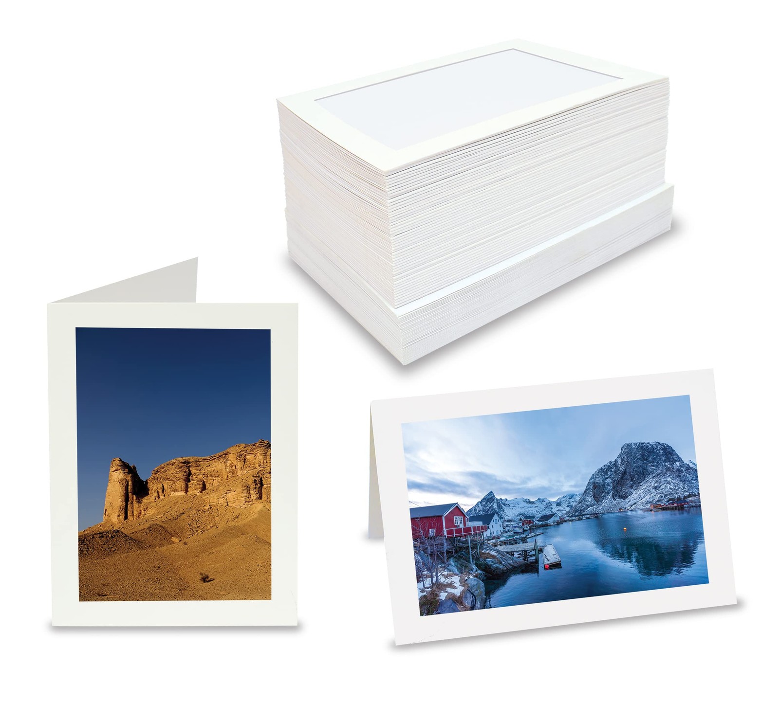 Better Office Products Photo Frame Note Cards for 4″ x 6″ Photos, 50 Pack, Ph…