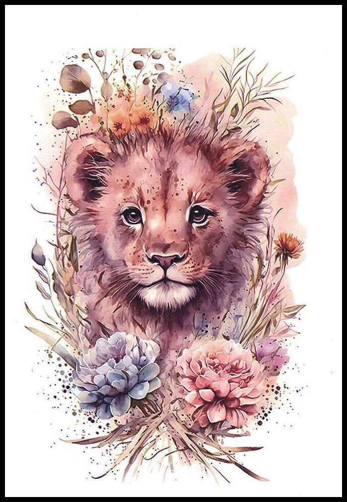 Notecard – Lioness – Any Occasion – Blank Inside – 3 1/2″ x 5″ – CL110G