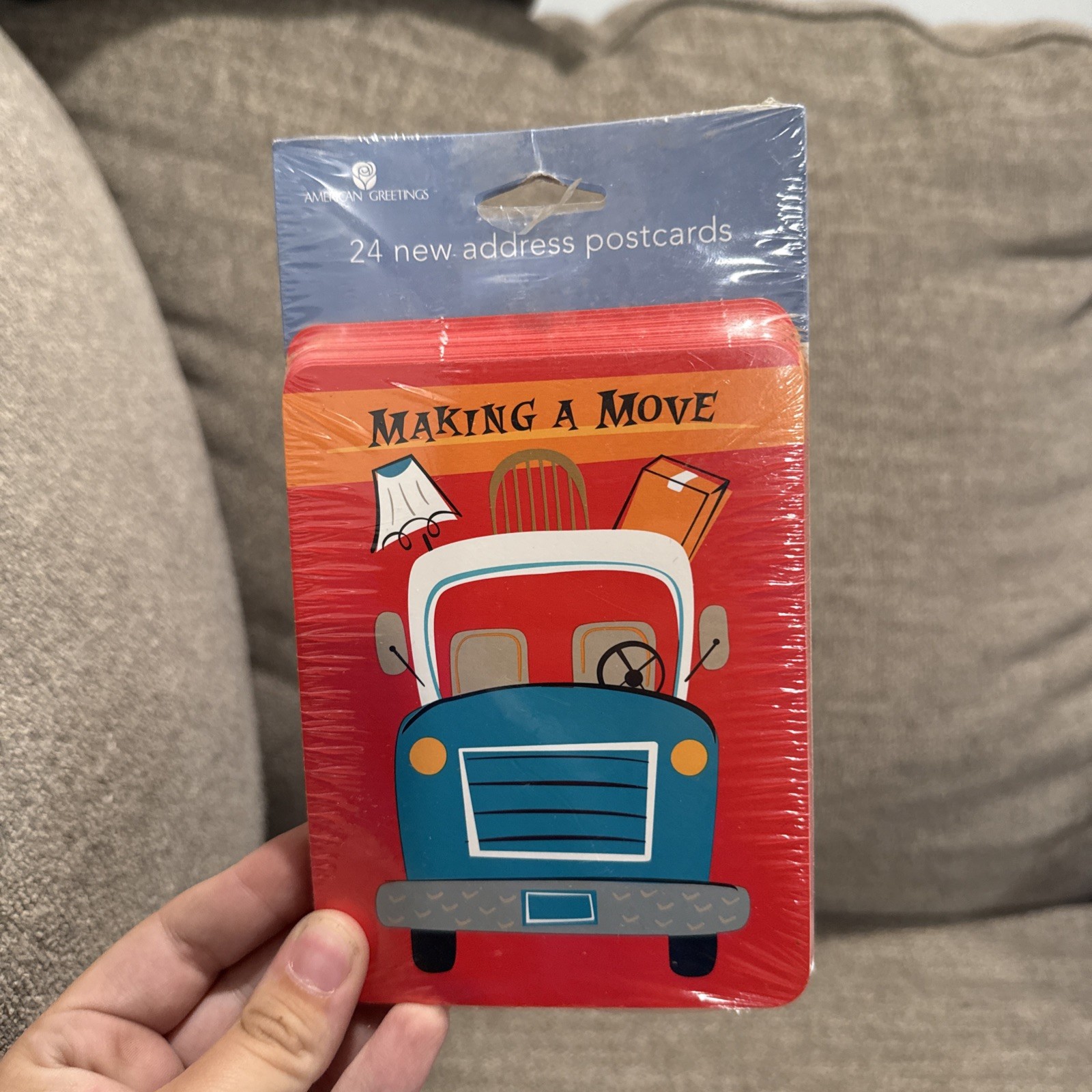 Set of 24 “Making a Move” Truck NEW HOME Address Announcement Postcards by AGC