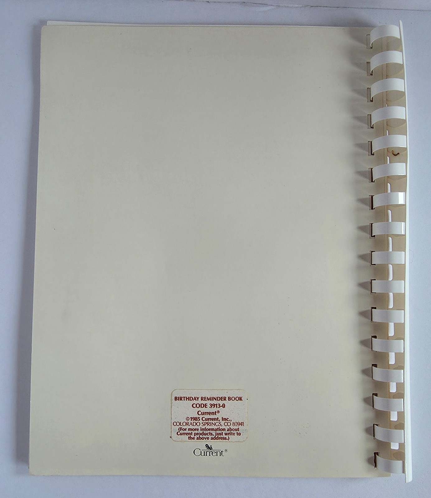 New 1985 The Birthday Reminder Book Current inc. Pocket Card Organizer