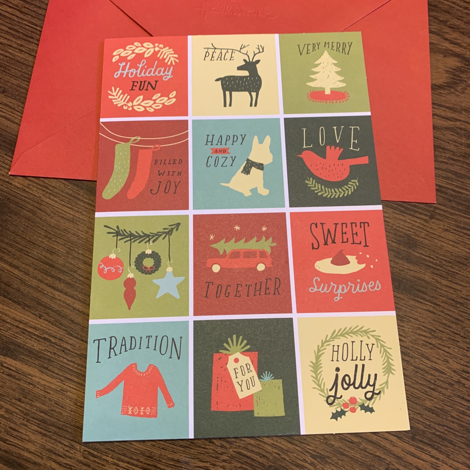 Merry Christmas Friend Family Holiday Fun Love 5”x7” Hallmark Greeting Card