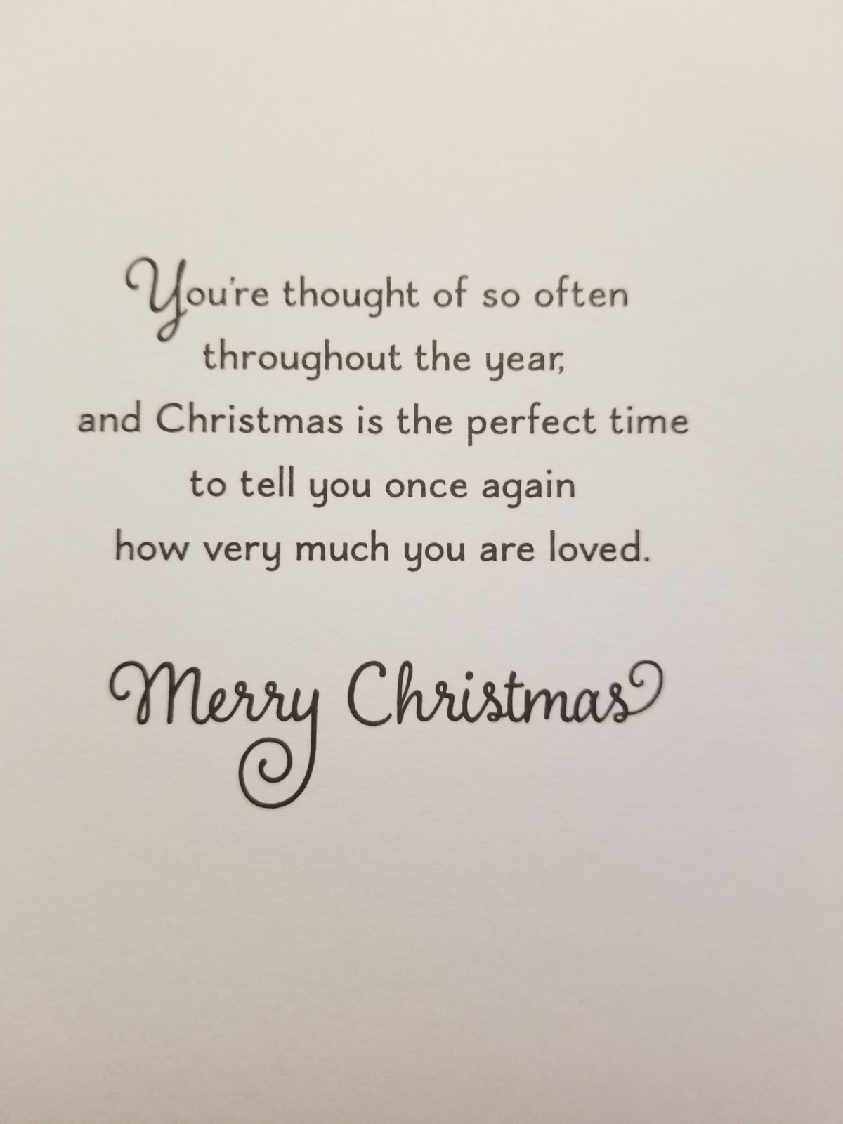 Son & Daughter-In-Law Christmas Card Hallmark Doves Holida Tree + Envelope