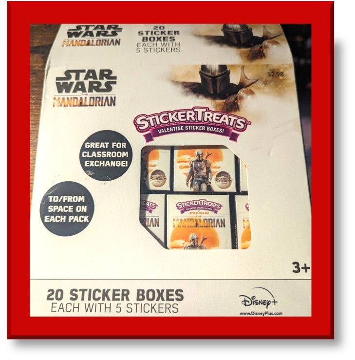 LOT 20 Unboxing Sticker Sets – Valentines or anytime Mandalorian Baby Yoda 💘