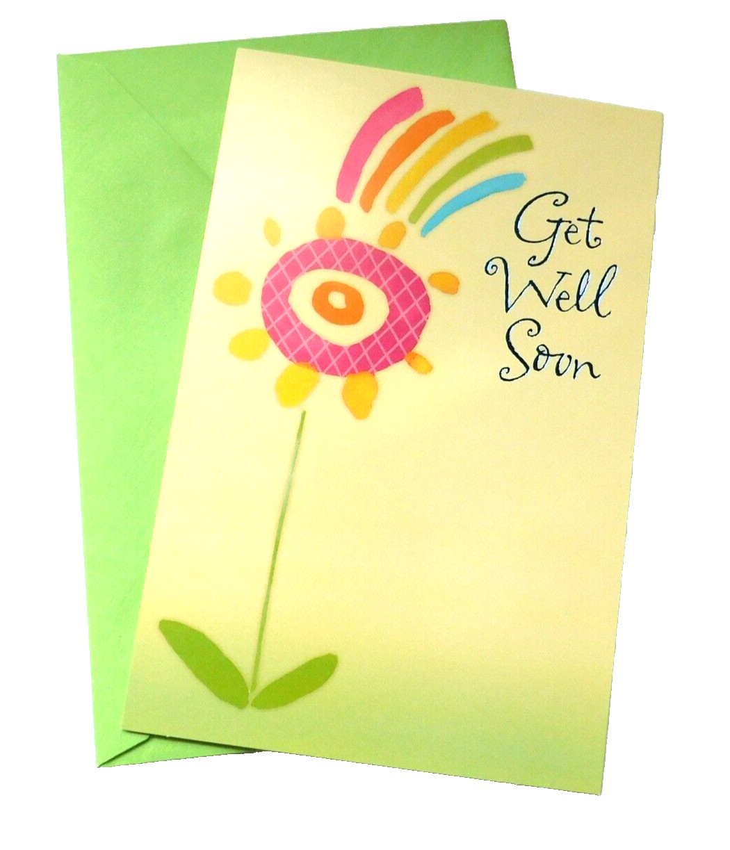 Get Well Soon Wish Quick Recovery Greeting Card General Purpose Tender Thoughts
